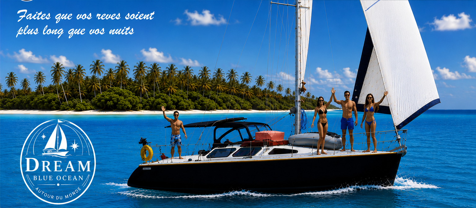 Voilier Dream Blue Ocean sous voile